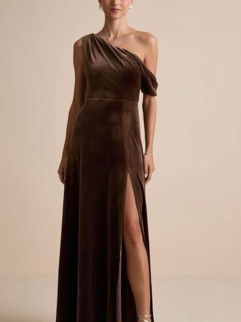 Lulu's Chocolate Brown Velvet Formal Gown | Plus Size 2X | NWT